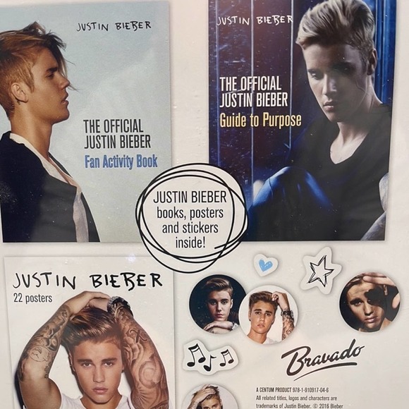 JUSTIN BIEBER Collectible Tin / Books, Posters and Stickers - Picture 5 of 5